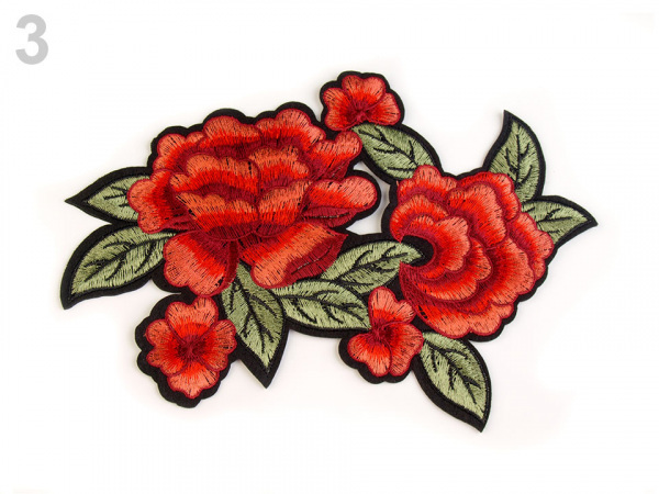 Nažehlovačka květy / růže