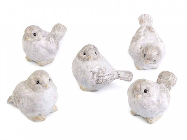 Vánoční / zimní ptáček s glitry