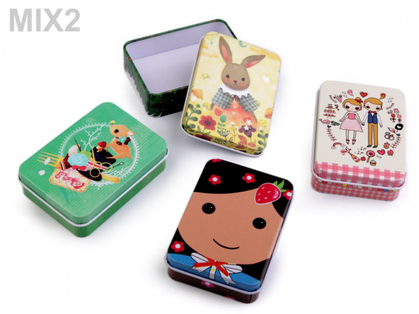 Plechová krabička na šití