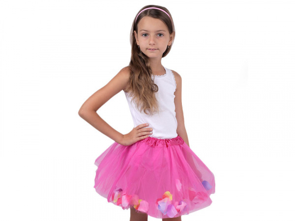 Karnevalová sukýnka s okvětními lístky