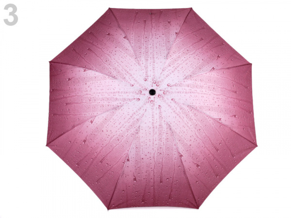 Dámský skládací deštník kapky