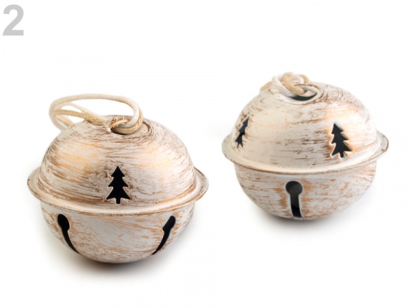 Vánoční rolničky vintage Ø40 mm