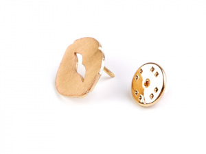 Odznak / brož / ozdoba lebka, rty, netopýr