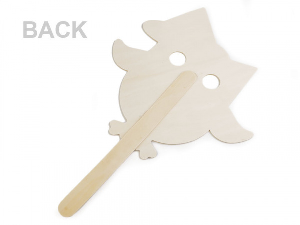 Dřevěná maska / dekorace sova k domalování