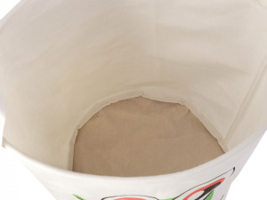 Lněný koš 35x44 cm liška, krokodýl