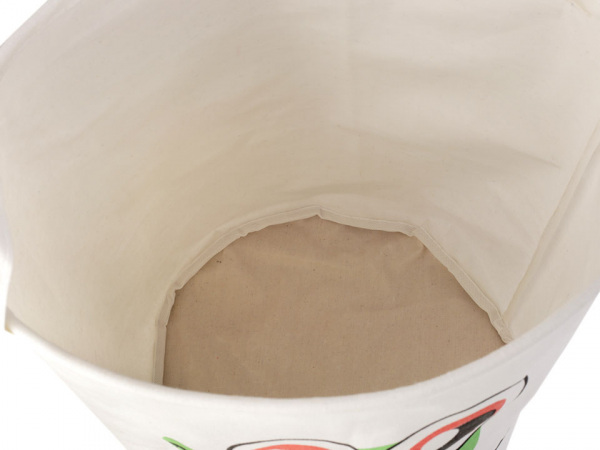 Lněný koš 35x44 cm liška, krokodýl