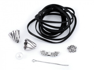 Kreativní sada anděl s koženým řemínkem