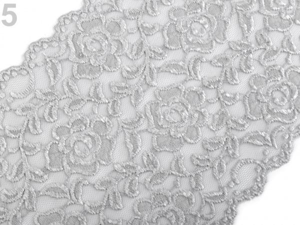 Elastická krajka / vsadka / běhoun šíře 16 cm