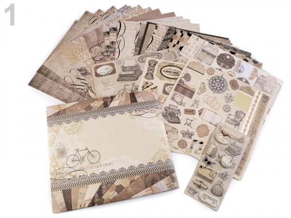 Scrapbooking sada album a doplňky