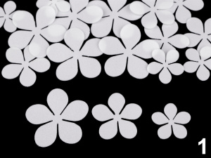 Foamiran květy mix velikostí