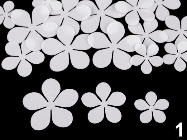 Foamiran květy mix velikostí