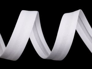 Šikmý proužek umělá bavlna šíře 14 mm zažehlený