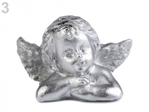 Dekorace anděl metalický