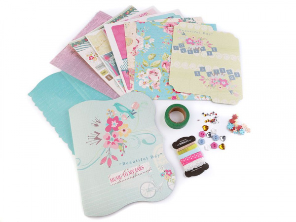Scrapbooking sada album a doplňky