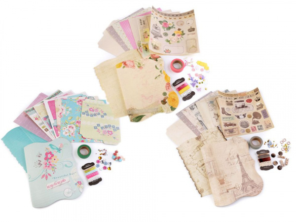 Scrapbooking sada album a doplňky