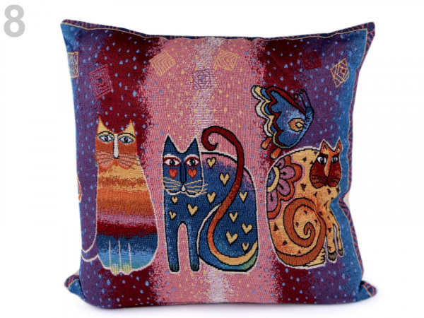 Povlak na polštář kočky 44x44 cm