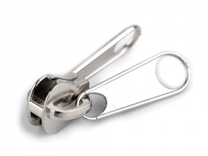 Jezdec ke kostěným zipům 8 mm oboustranný stříbrný