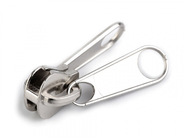 Jezdec ke kostěným zipům 8 mm oboustranný stříbrný