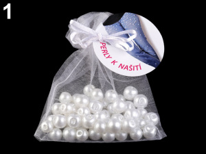 Perla k našití mix velikostí