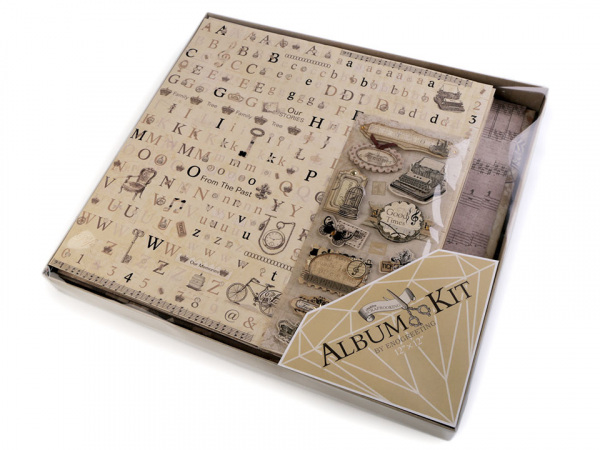 Scrapbooking sada album a doplňky