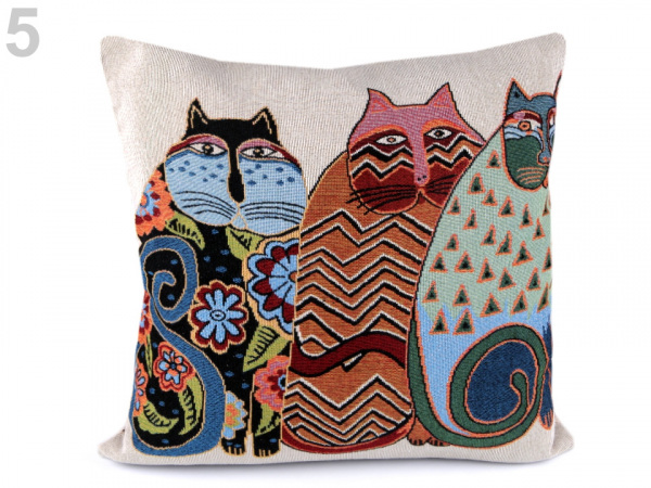 Povlak na polštář kočky 44x44 cm