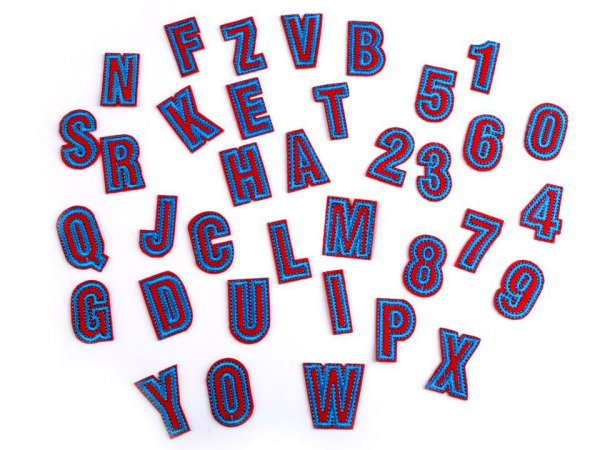 Nažehlovačka písmena / čísla