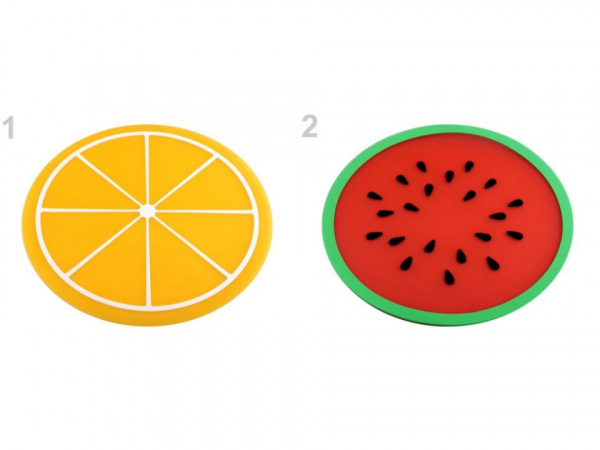 Silikonová podložka / prostírání citrón, meloun Ø24,5 cm