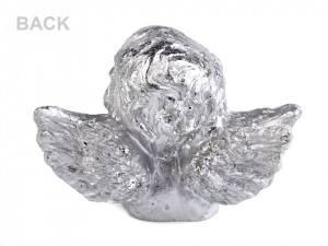 Dekorace anděl metalický