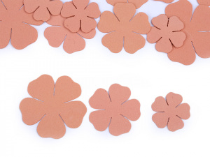 Foamiran květy mix velikostí