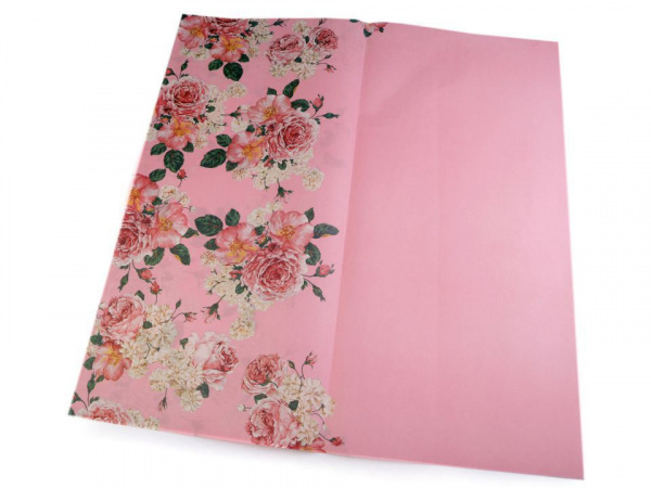 Balicí / dekorační papír 58x59 cm