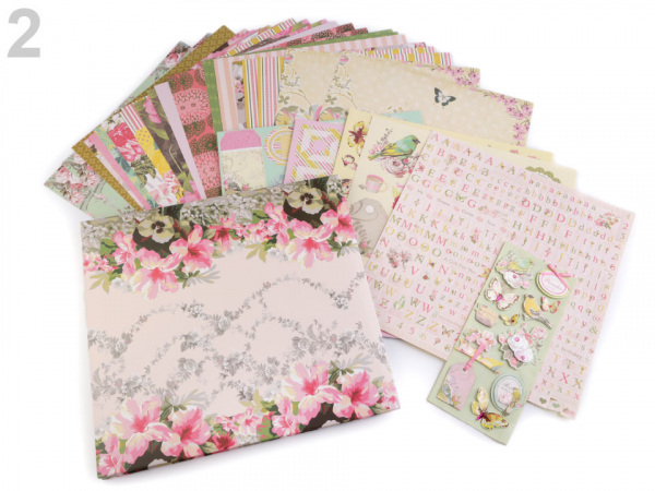 Scrapbooking sada album a doplňky