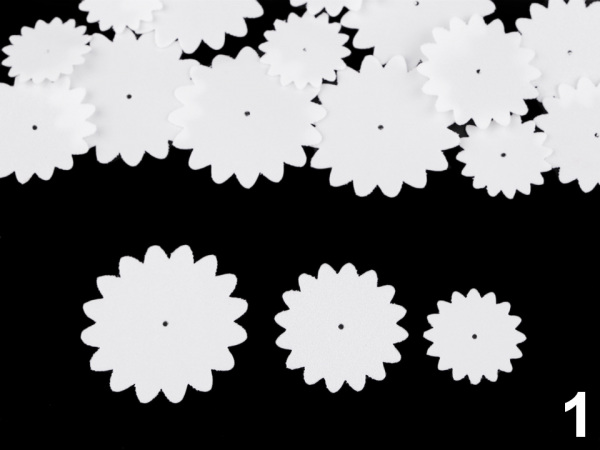 Foamiran květy mix velikostí