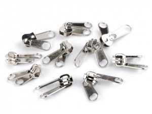 Jezdec ke kostěným zipům 8 mm oboustranný stříbrný