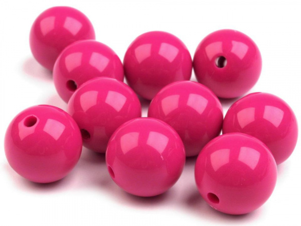 Plastové korálky Color Ø20 mm