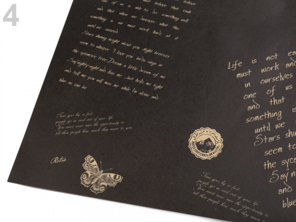 Balicí / dekorační papír 58x58 cm