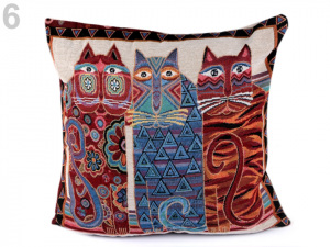 Povlak na polštář kočky 44x44 cm