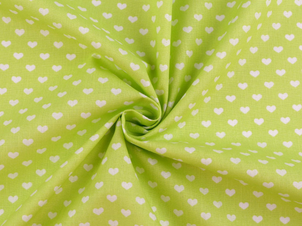 Bavlněná látka / plátno srdce