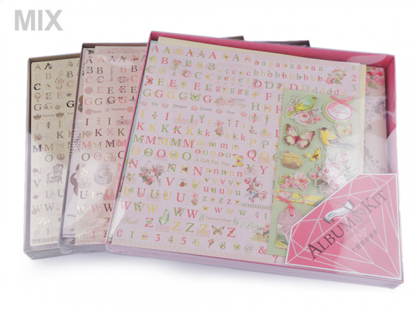 Scrapbooking sada album a doplňky