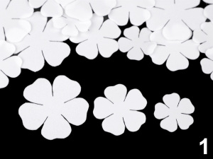 Foamiran květy mix velikostí