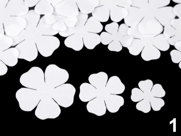 Foamiran květy mix velikostí