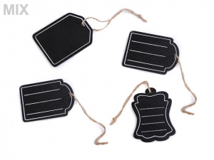 Jmenovka / tabulka s provázkem 6x8 cm