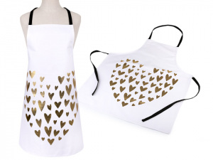Kuchařská zástěra - srdce 55x69 cm
