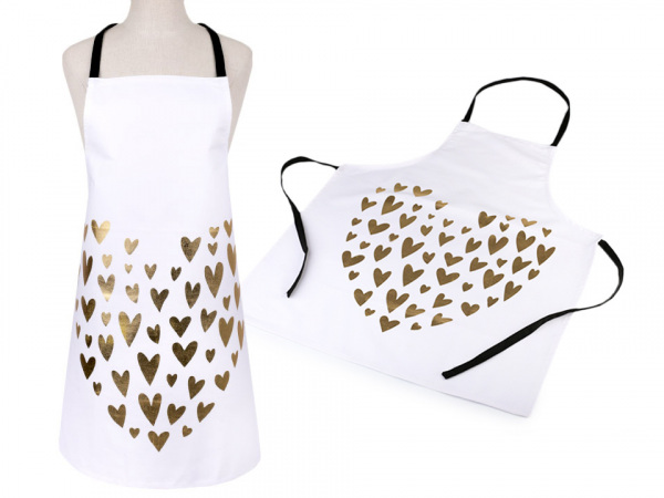 Kuchařská zástěra - srdce 55x69 cm