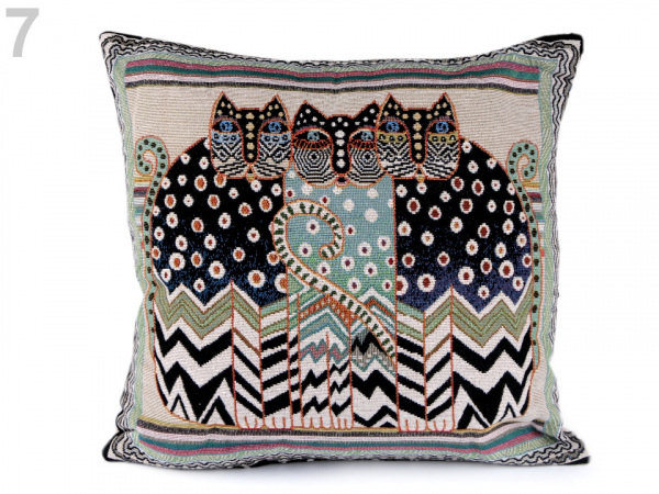 Povlak na polštář kočky 44x44 cm