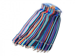 Dětské šle pruhy, kostky