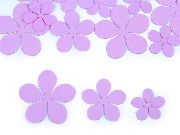 Foamiran květy mix velikostí