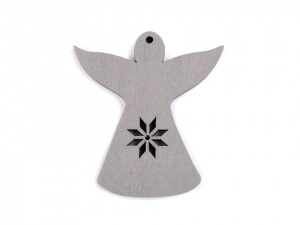 Dřevěný anděl k zavěšení / k nalepení