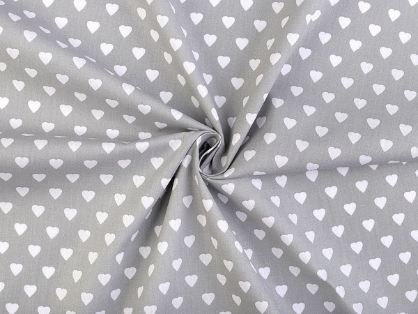 Bavlněná látka / plátno srdce