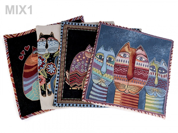 Povlak na polštář kočky 44x44 cm