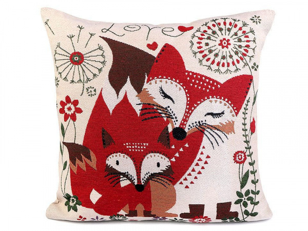 Povlak na polštář liška 45x45 cm